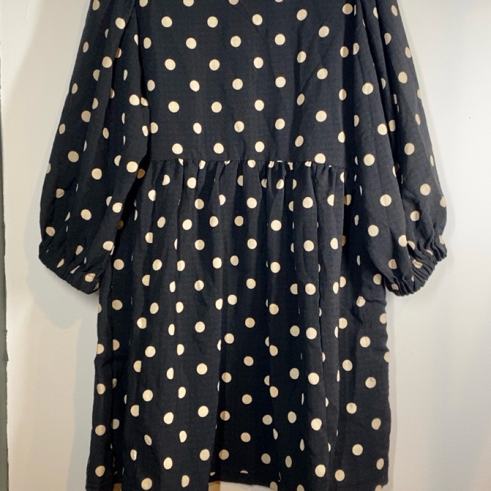 Blu Pepper Polka Dot Babydoll Dress - Size L, NWT